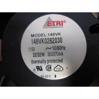 ETRI 148VK0282030 Fan - Used
