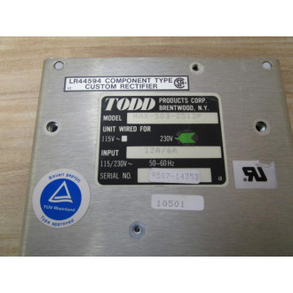 Todd MAX-503-0512P Power Supply - Used