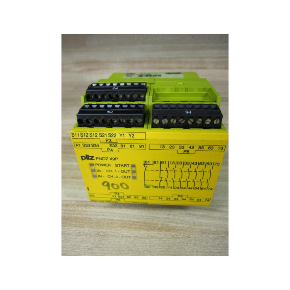 Pilz PNOZ X9P 24VDC 7no 2nc 2so Relay 2so - Used