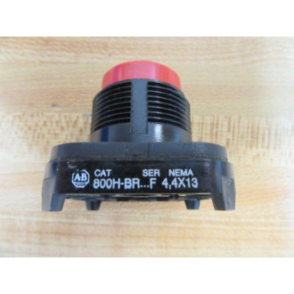 Allen Bradley 800H-BR Pushbutton 800HBR Red Core Only - Used