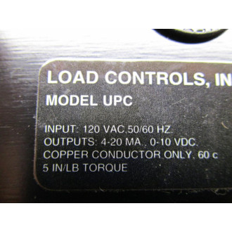 Load Controls 35472014 Transducer, Power Cell Model UPC