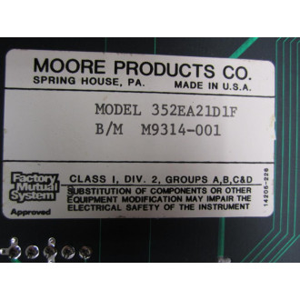 Moore Products 352EA21D1F Circuit Board - Used