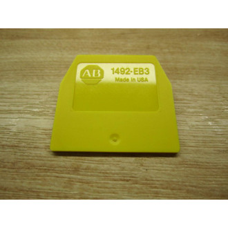 Allen Bradley 1492-EB3 End Barriers 1492EB3 Yellow 1492-EB3-Y (Pack of 17) - New No Box