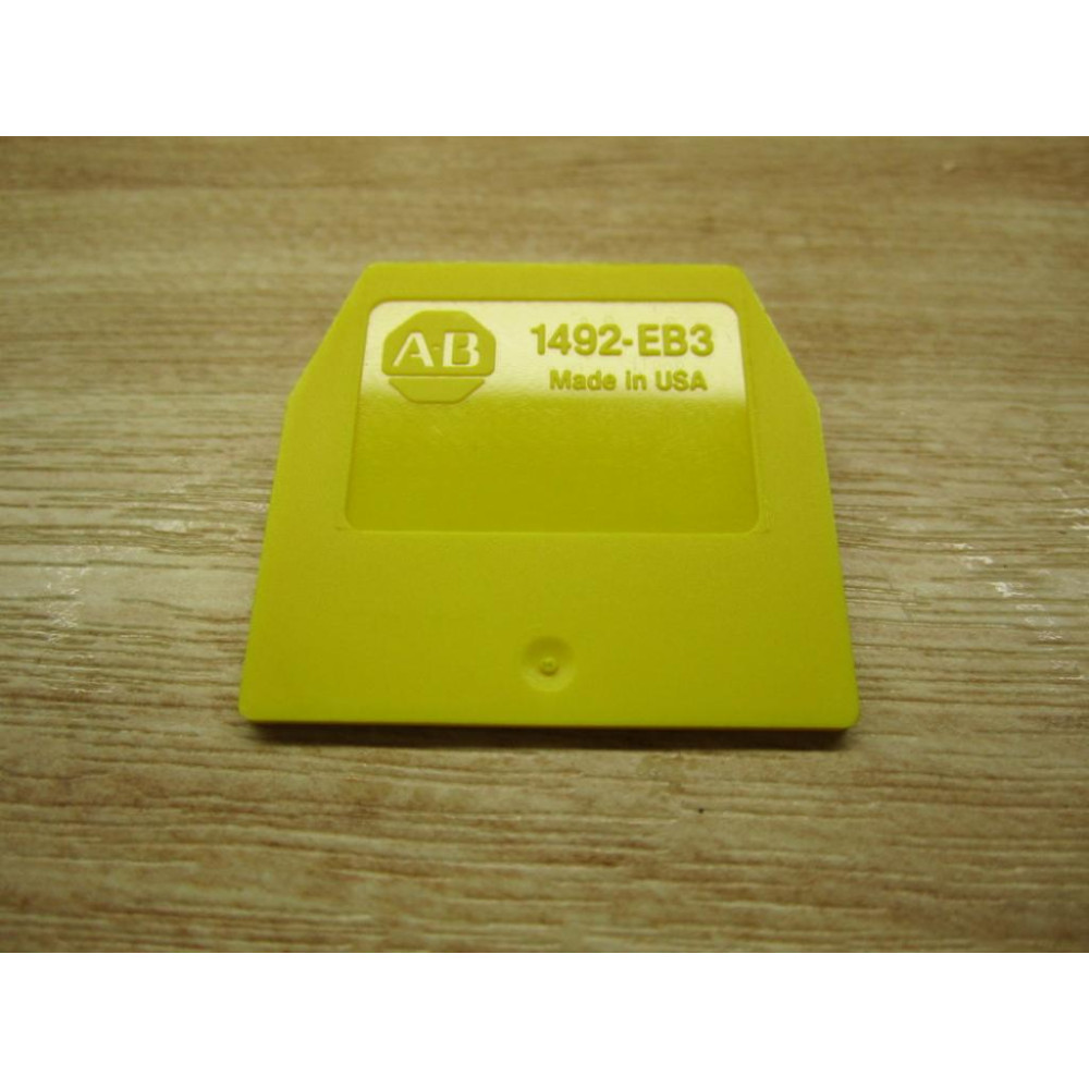 Allen Bradley 1492-EB3 End Barriers 1492EB3 Yellow 1492-EB3-Y (Pack of 17) - New No Box