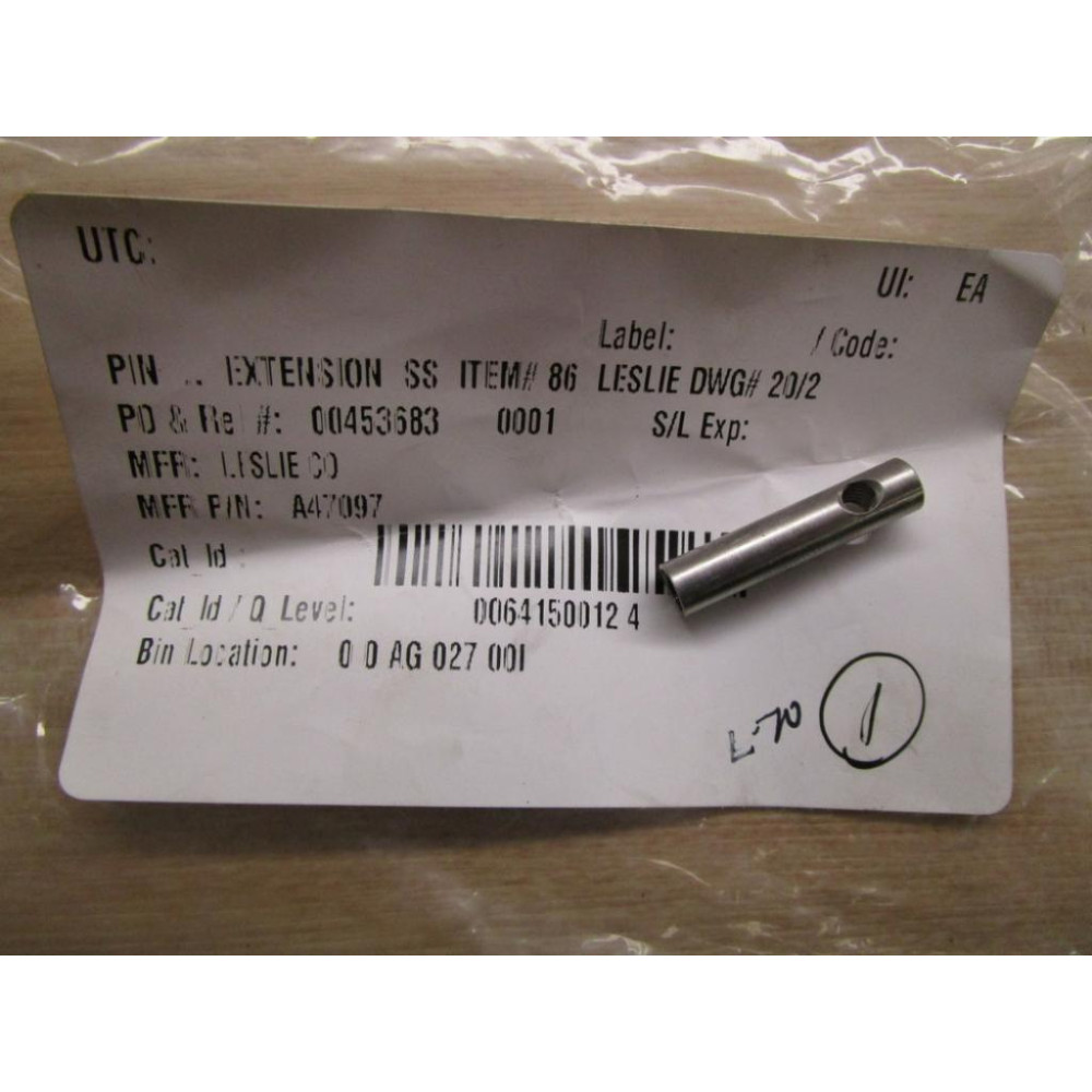 Leslie Co N47097 Pin Extension