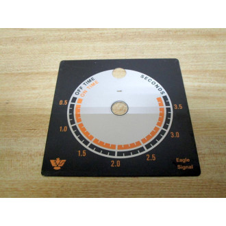 Danahar Controls PAN-1059 Second Dial Plate On TimeOff Time - New No Box