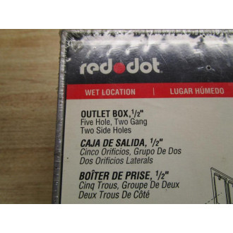 Red Dot 2IH5S2-1 Outlet Box