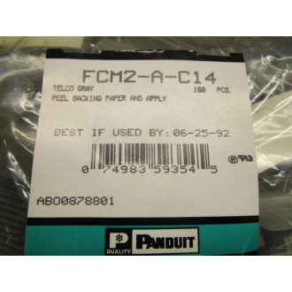Panduit FCM2-A-C14 Flat Cable Mount FCM2AC14 (Pack of 100)