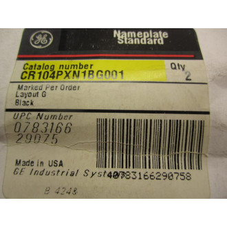 GE General Electric CR104PXN1BG001 X-Axis, Rev, Fwd (Pack of 2)