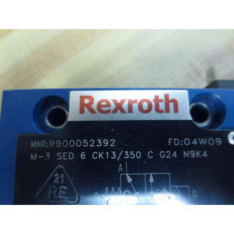 Rexroth Bosch R900052392 Valve M-3 SED 6 CK13350 C G24 N9K4 - New No Box