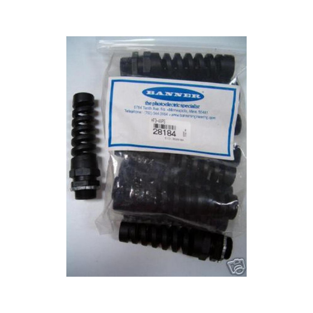 Banner HF3-4NPS Strain Relief 28184 HF34NPS (Pack of 12)