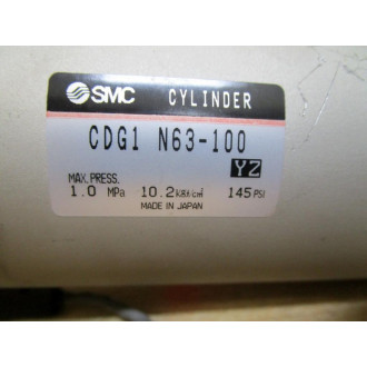 SMC CDG1 N63-100 Cylinder WFloating Joint CDG1N63100 - Used