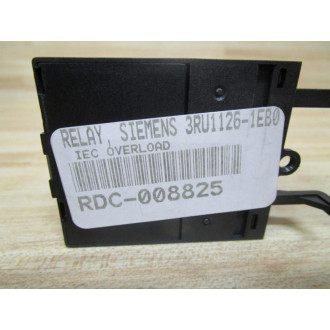 Siemens 3RU1-126-1EB0 Overload Relay 3RU11261EB0 - New No Box
