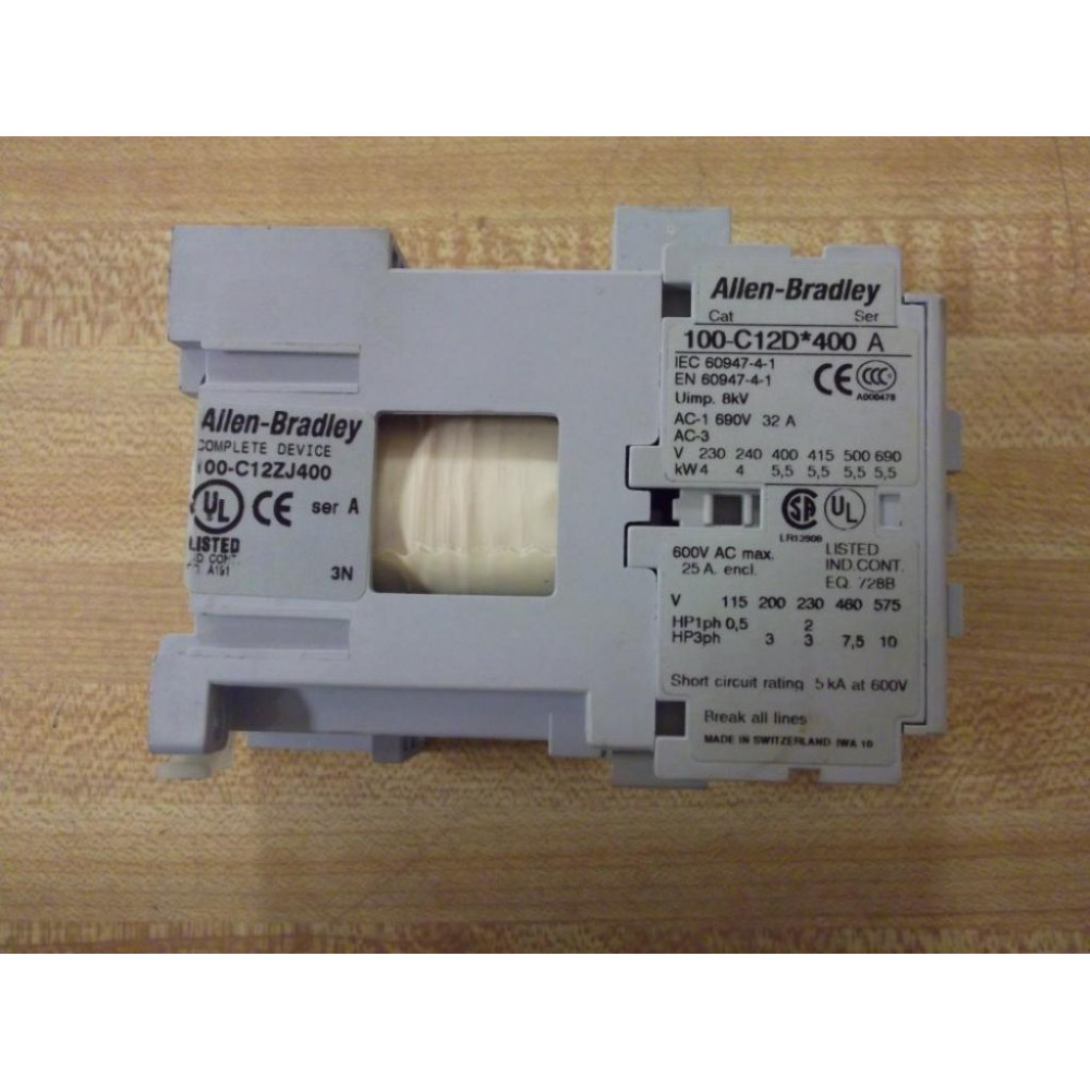 Allen Bradley 100-C12DJ400 Contactor  100-C12D*400 - Used