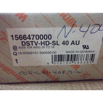 Weidmuller 1566470000 Connector DSTV-HD-SL 40 AU