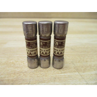 Bussmann KAA-4 Tron Rectifier Fuse KAA4 (Pack of 3) - New No Box