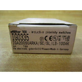 IFM Efector IG0335 Sensor IGA2005UARKASCSLLS-100AK wSheet