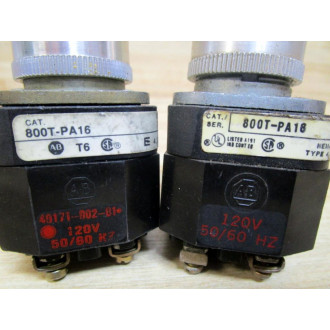 Allen Bradley 800T-PA16A Pushbutton 800TPA16A (Pack of 2) - Used
