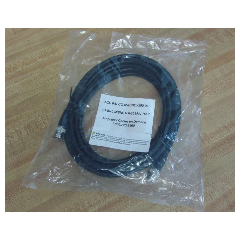 Amphenol CO-059BNCX200-015 BNC Cable CO059BNCX200015 Amphenol CO-059BNCX200-015 BNC Cable CO059BNCX200015
