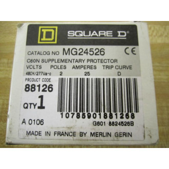 Square D MG24526 Merlin Gerin Breaker 25A 24526 Schneider