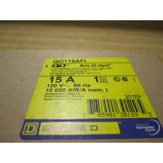 Square D QO115AFI Circuit Breaker