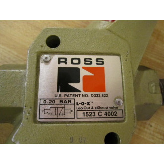 Ross 1523 C 4002 Lock Out Valve 1523C4002 WPipes - Used