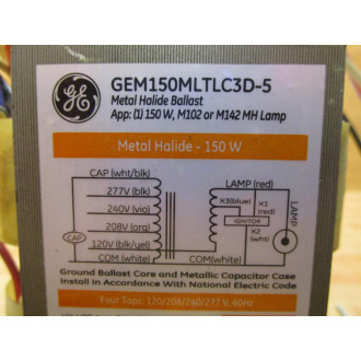GE General Electric GEM150MLTLC3D-5 Ballast GEM150MLTLC3D5