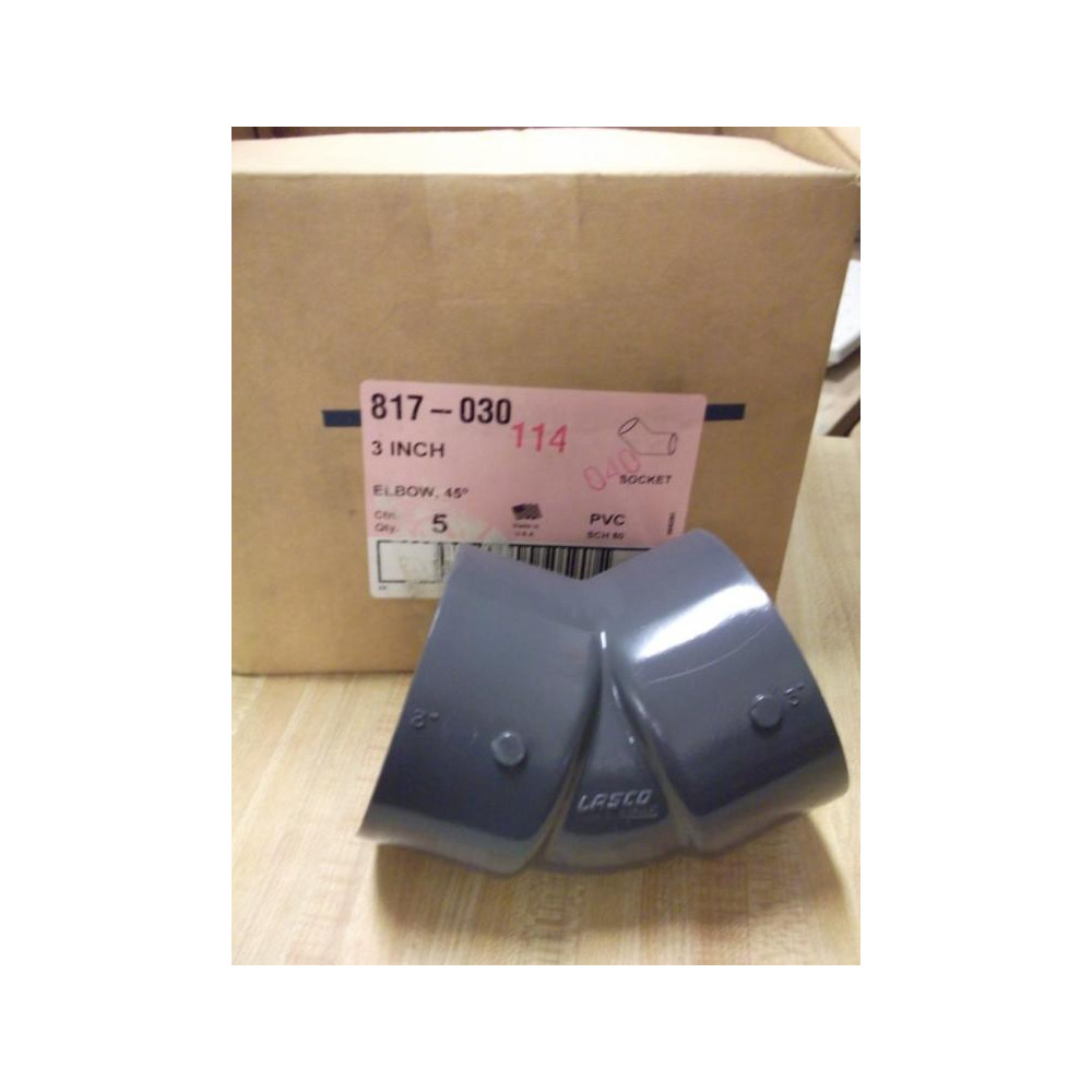 Lasco 817-030 Five Elbow Fittings 45 degree 3"