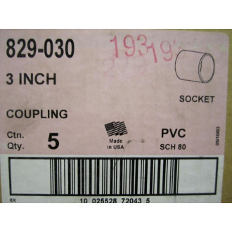 Lasco 829-030 3 Inch Coupling (Pack of 5)