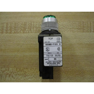 Allen Bradley 800MR-P16S GREEN Pilot Light 800MRP16S (Pack of 2) - Used
