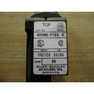 Allen Bradley 800MR-P16S BLUE Pilot Light 800MRP16S (Pack of 8) - Used