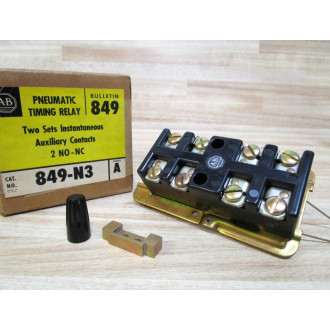 Allen Bradley 849-N3 Auxiliary Contact 849N3 Series A