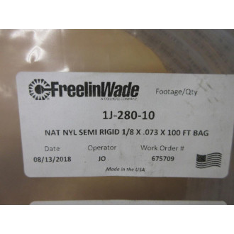 Freelin-Wade 1J-280-10 Nylon High Pressure Tubing 1J28010