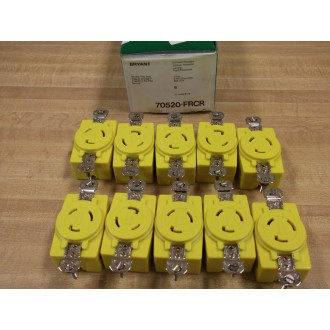 Bryant 70520-FRCR Receptacle (Pack of 10)