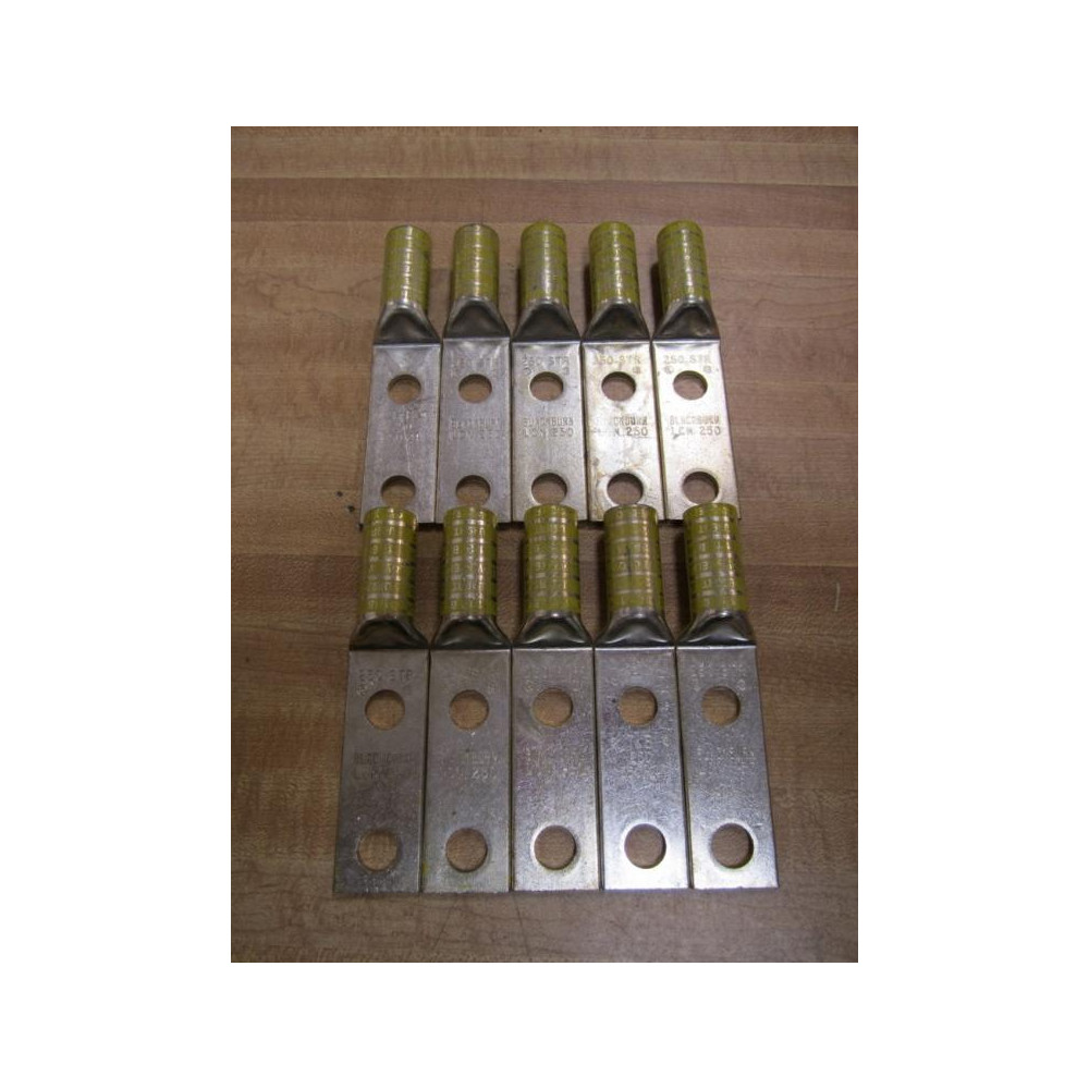 Thomas & Betts Blackburn LCN250 Connector Lugs Bag Of 10 - New No Box