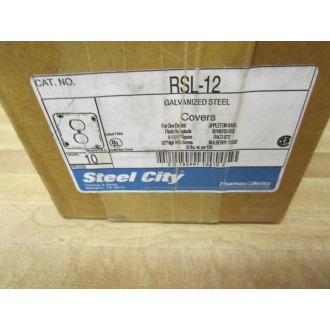 Steel City RSL-12 Galvanized Steel Covers (Pack of 9)