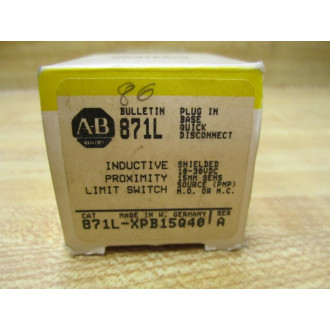 Allen Bradley 871L-XPB15Q40 Limit Switch