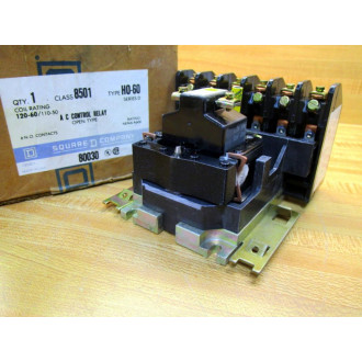 Square D 8501-HO-60 Relay 8501-H0-60 Series D