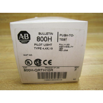 Allen Bradley 800H-QRTH10R Pilot Light
