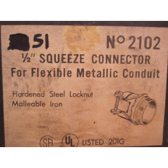 Raco 2102 RACO 12" Squeeze Connector (Pack of 51)