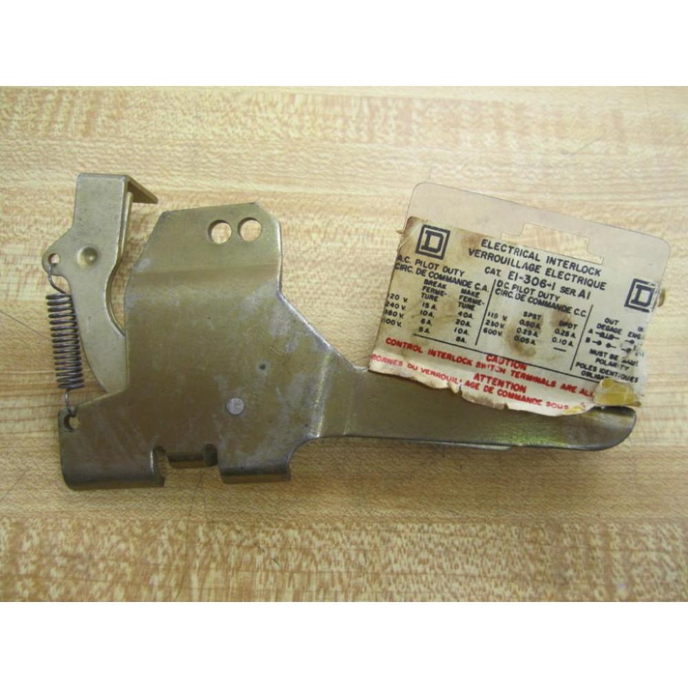 Square D EI-306-1 Electrical Interlock - Used