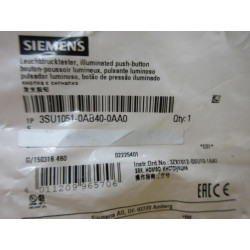 Siemens 3SU1051-0AB40-0AA0 Illuminated Push Button