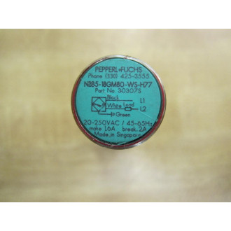 Pepperl + Fuchs 30307S Sensor NBB5-18GM80-WS-H77 - New No Box