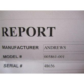 Andrews 005861-001 Driver Board 005861001 - Refurbished