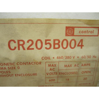 GE General Electric CR205B004 Magnetic Contactor