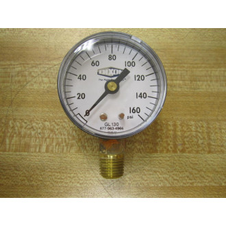 Dixon Valve GL130 Gauge 0-160 PSI