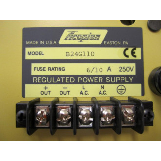 Acopian B24G110 Regulated Power Supply