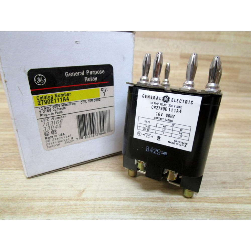 General Electric 2790E111A4 Relay  CR2790E111A4