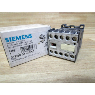 Siemens 3TF2001-0AK6 Contactor 3TF20010AK6