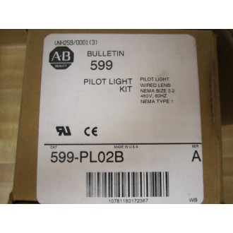 Allen Bradley 599-PL02B Pilot Light Kit 599PL02B Series A